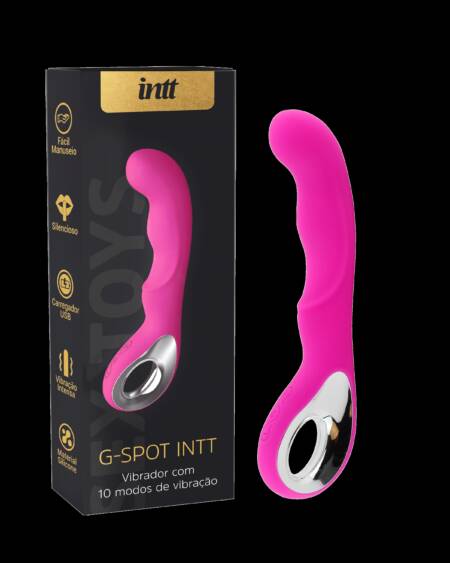 G-Spot vibrador para canal vaginal recerregável rosa.