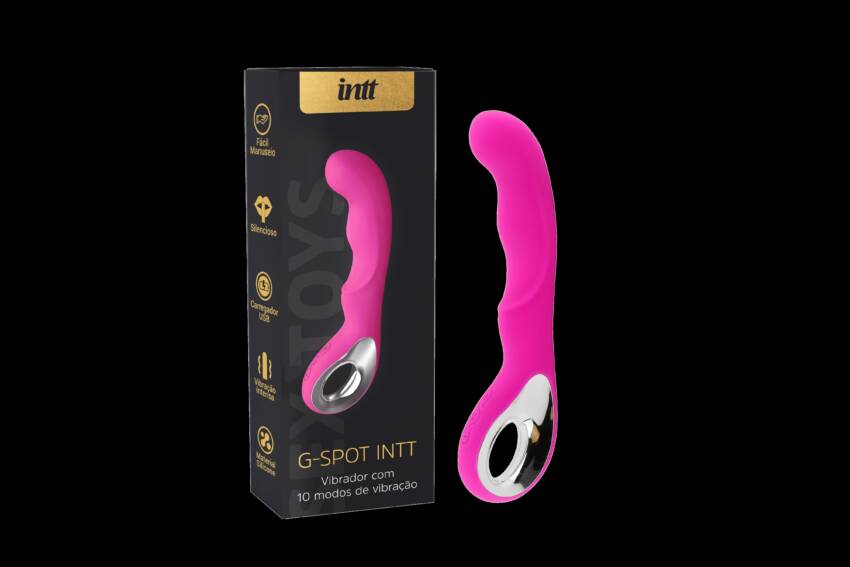 G-Spot vibrador para canal vaginal recerregável rosa.