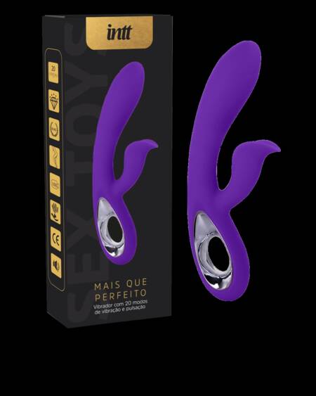 Mais Que Perfeito Intt vibrador com 20 modos de vibração pink.