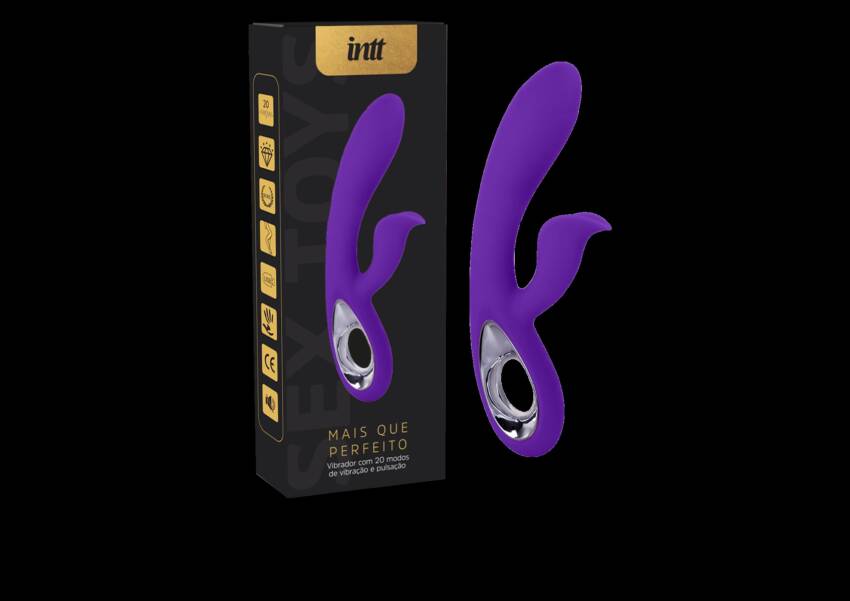 Mais Que Perfeito Intt vibrador com 20 modos de vibração pink.