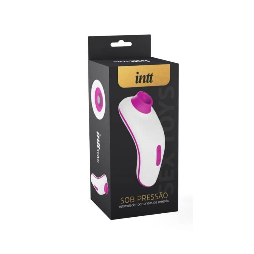Sob pressão intt rosa vibrador com ondas de pressão para o clitóris.