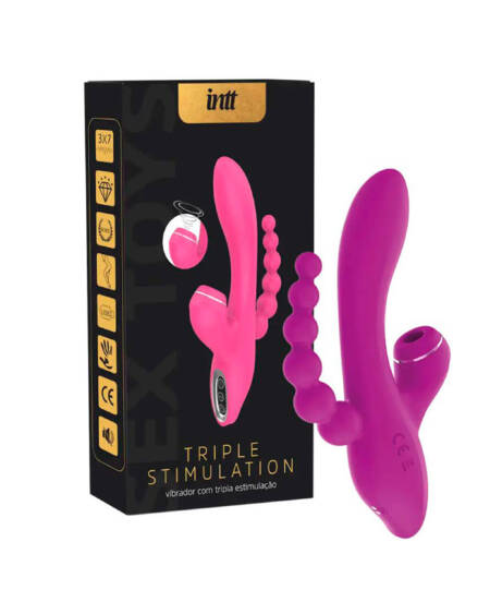Triple Stimulation Roxo vibrador com tripla estimulação intt.