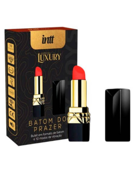Bullet Batom do Prazer bullet com 10 modos de vibração Intt Luxury.