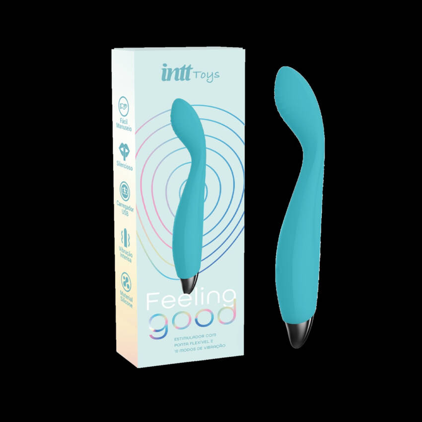 Feeling Good vibrador flexível com 10 modos de vibração Intt Wellness.