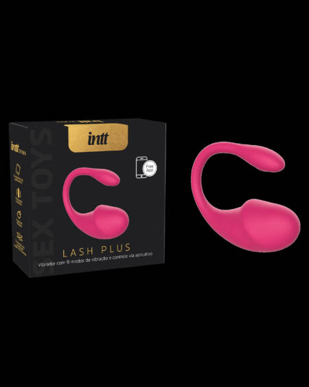 Lash Plus vibrador com conexão via APP cor rosa.