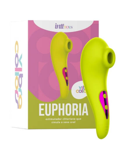 Euphoria Collors vibrador com 10 modos de ondas de pressão focadas no clitóris.