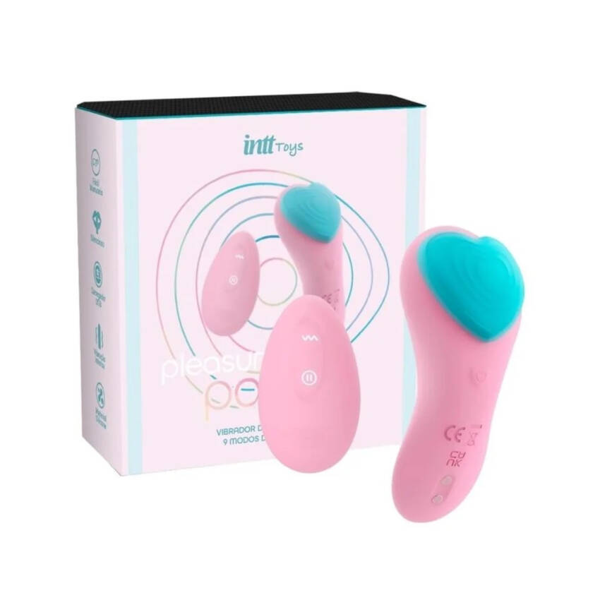 Pleasure Panty Intt Wellness Rosa calcinha vibratória com controle remoto sem fio.