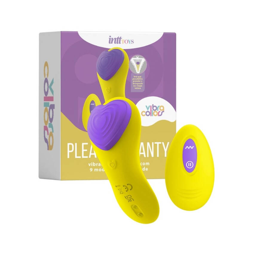 Pleasure Panty Collors calcinha vibratória com controle remoto sem fio.