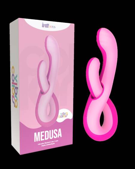 Medusa Vibrador Flexível 2 em 1 com Dupla Estimulação.