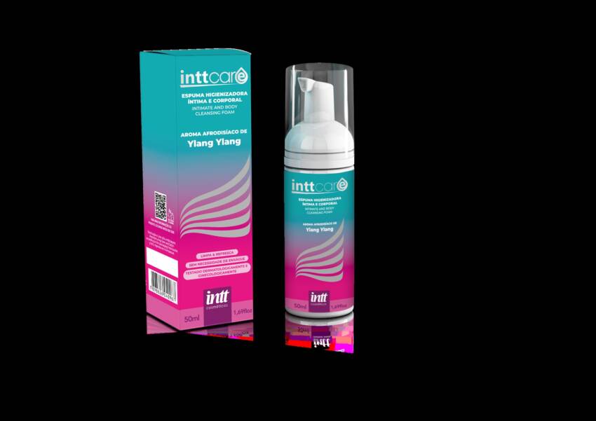 InttCare Espuma Higienizadora Afrodisiáca aroma de Ylang Ylang 50ml.