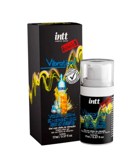 Vibration power vodka com energético gel com efeito de vibração, pulsação e aquecimento 17ml.