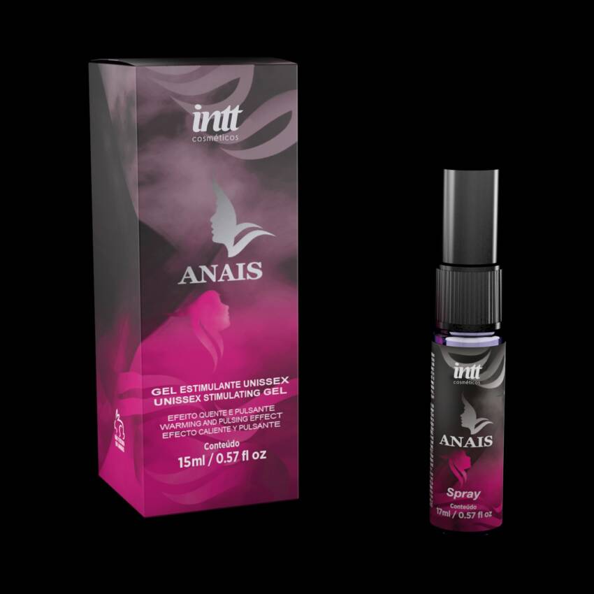 Anais gel excitante com efeito quente e sabor de canela 15ml.