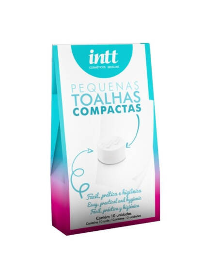 Toalhas Compactas caixa com 10 units.