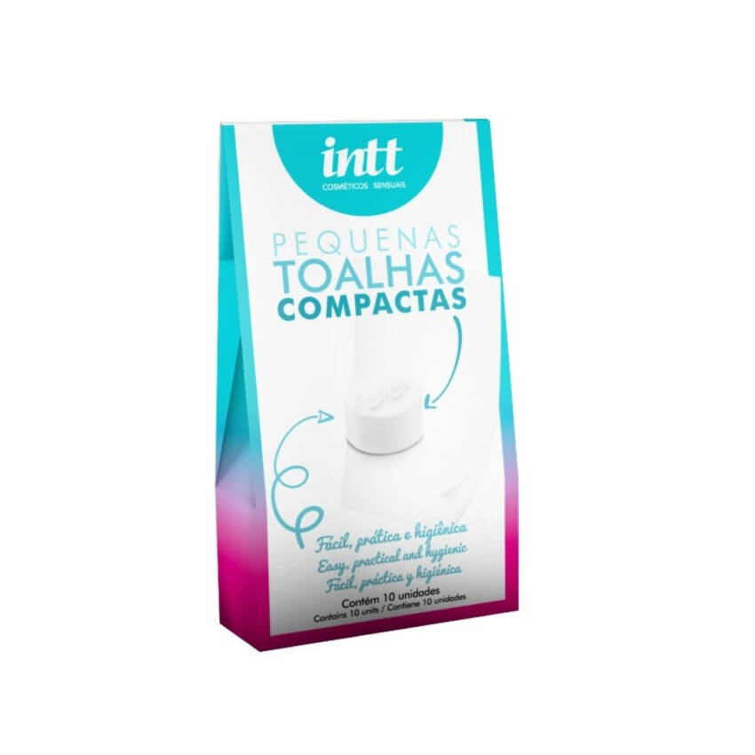 Toalhas Compactas caixa com 10 units.