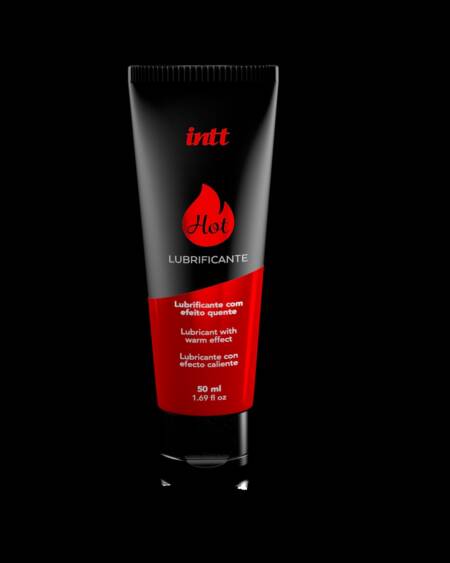 Lubrificante Hot Morango com efeito quente e sabor de morango 50ml