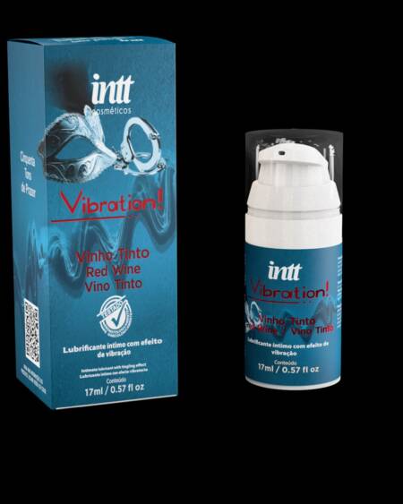 Vibration tons gel com efeito de vibração, pulsação e aquecimento sabor vinho tinto 17ml