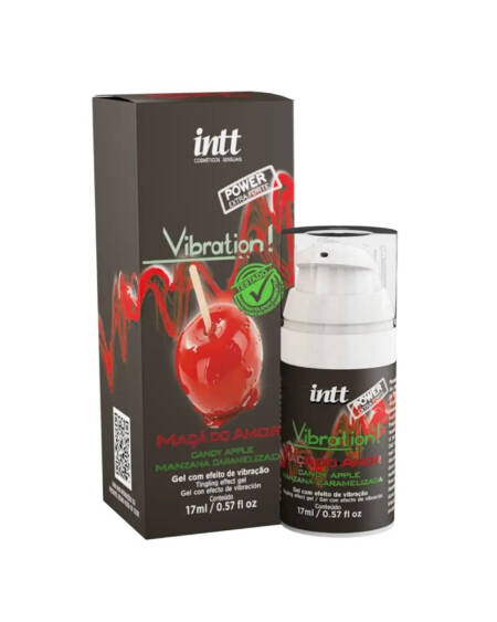Vibration power maçã do amor gel com efeito de vibração, pulsação e aquecimento 17ml.
