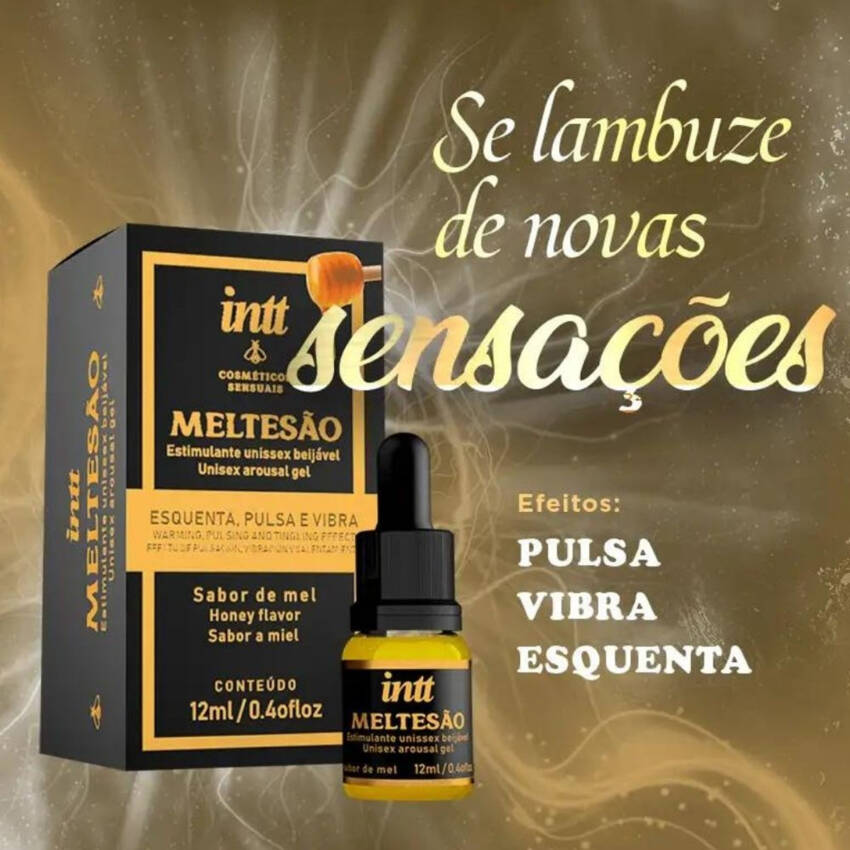 Meltesão excitante unissex com aroma de mel 12ml.