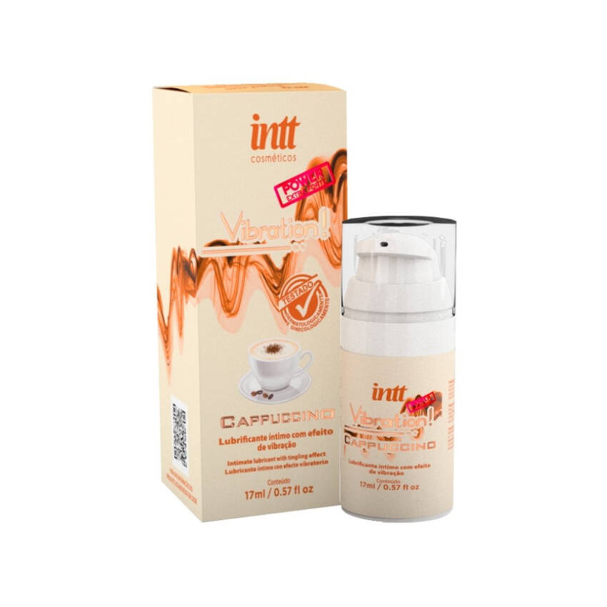 Vibration power cappuccino gel com efeito de vibração, pulsação e aquecimento 17ml.