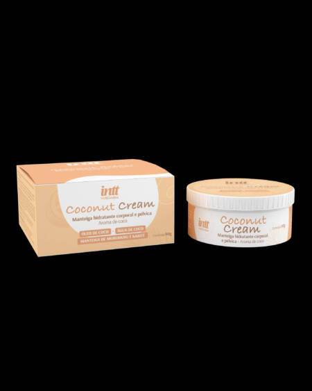 Coconut Cream manteiga hidratante pélvica e corporal com aroma de coco 90g.