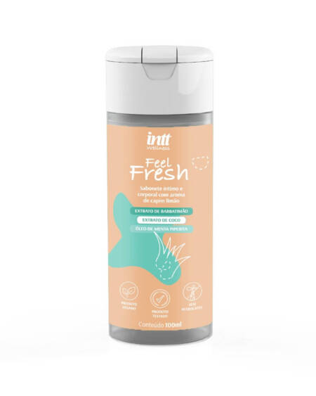 Feel Fresh sabonete íntimo e corporal com aroma de capim limão intt wellness 100ml.