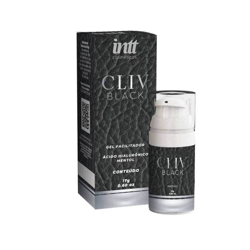 Cliv Intt Black gel facilitador com ácido hialurônico e efeito gelado 17ml.