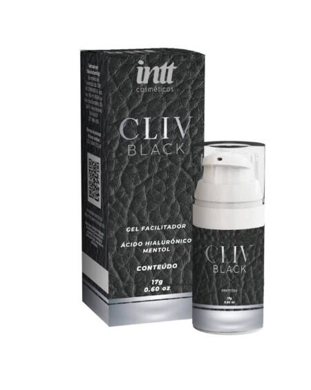 Cliv Intt Black gel facilitador com ácido hialurônico e efeito gelado 17ml.