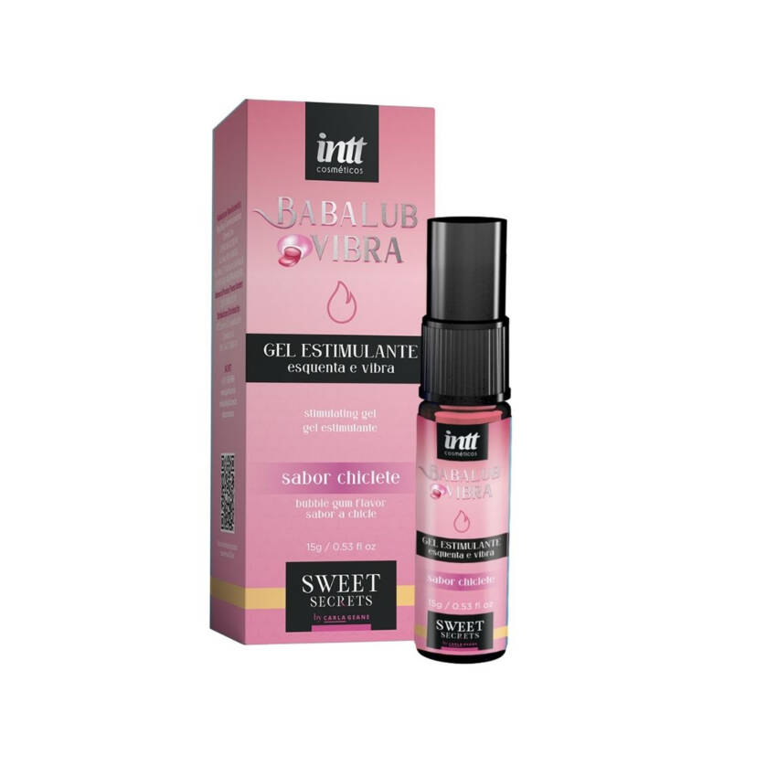 Babalub Vibra Hot excitante unissex aroma chiclete by Carla Geane 15g.