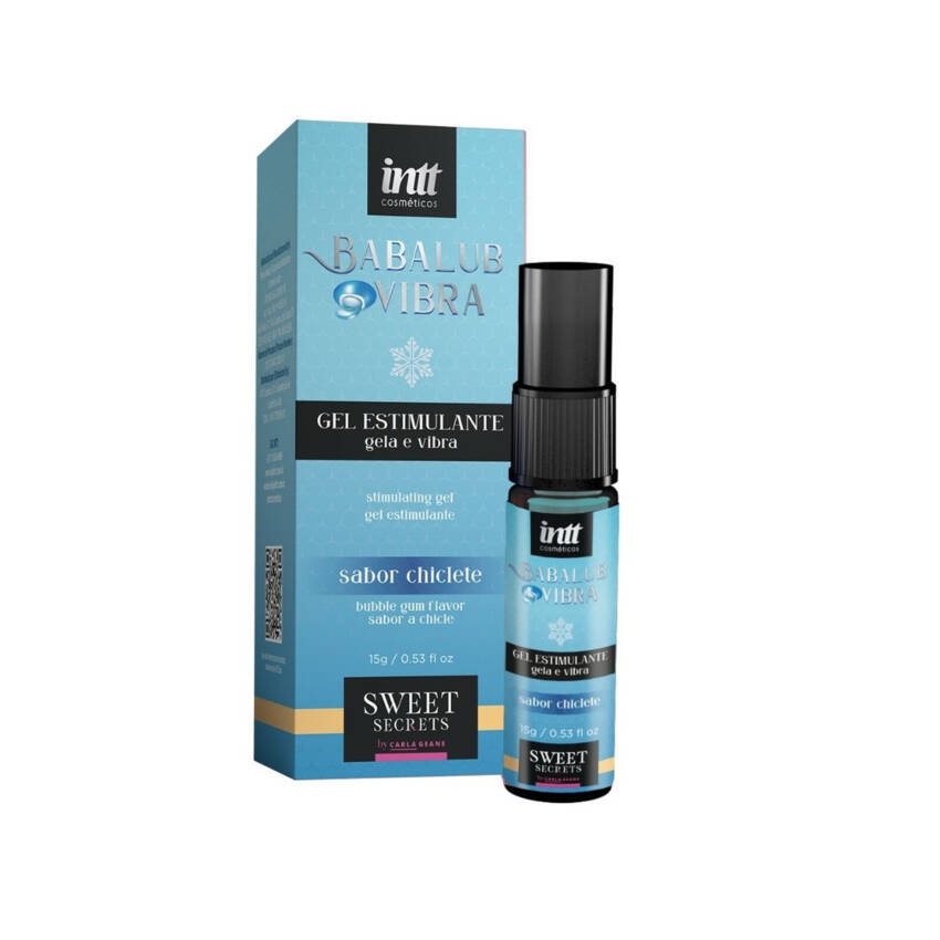 Babalub Vibra Ice excitante unissex aroma chiclete by Carla Geane 15g.