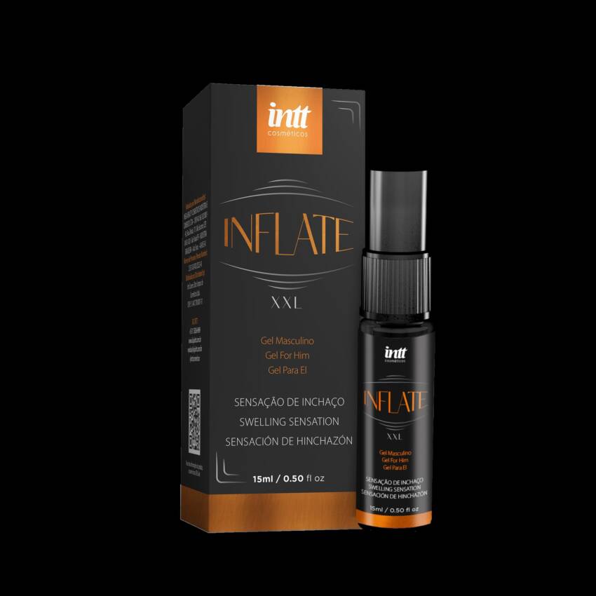 Inflate gel vasodilatador masculino com efeito quente 15g.