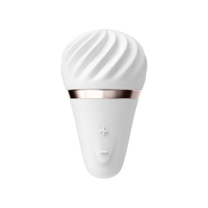 Satisfyer layon sweet vibrador em formato branco.
