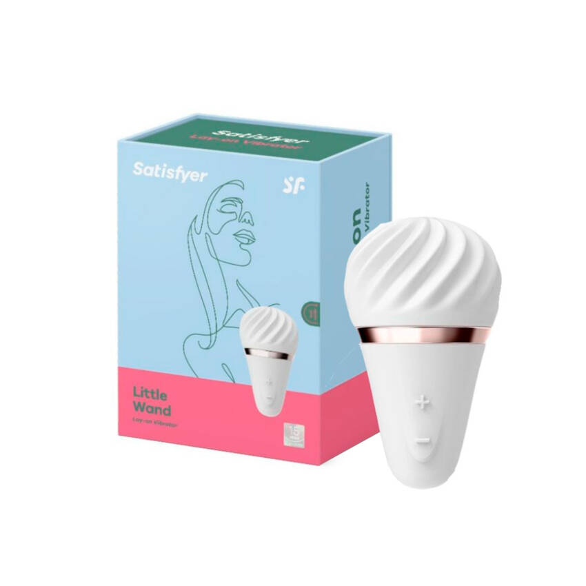 Satisfyer layon sweet vibrador em formato branco.