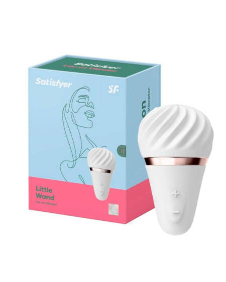 Satisfyer layon sweet vibrador em formato branco.