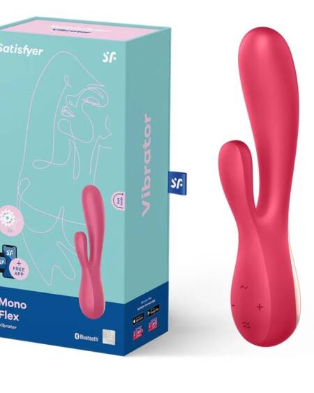 Satisfyer monoflex vibrador multifuncional rosa escuro.