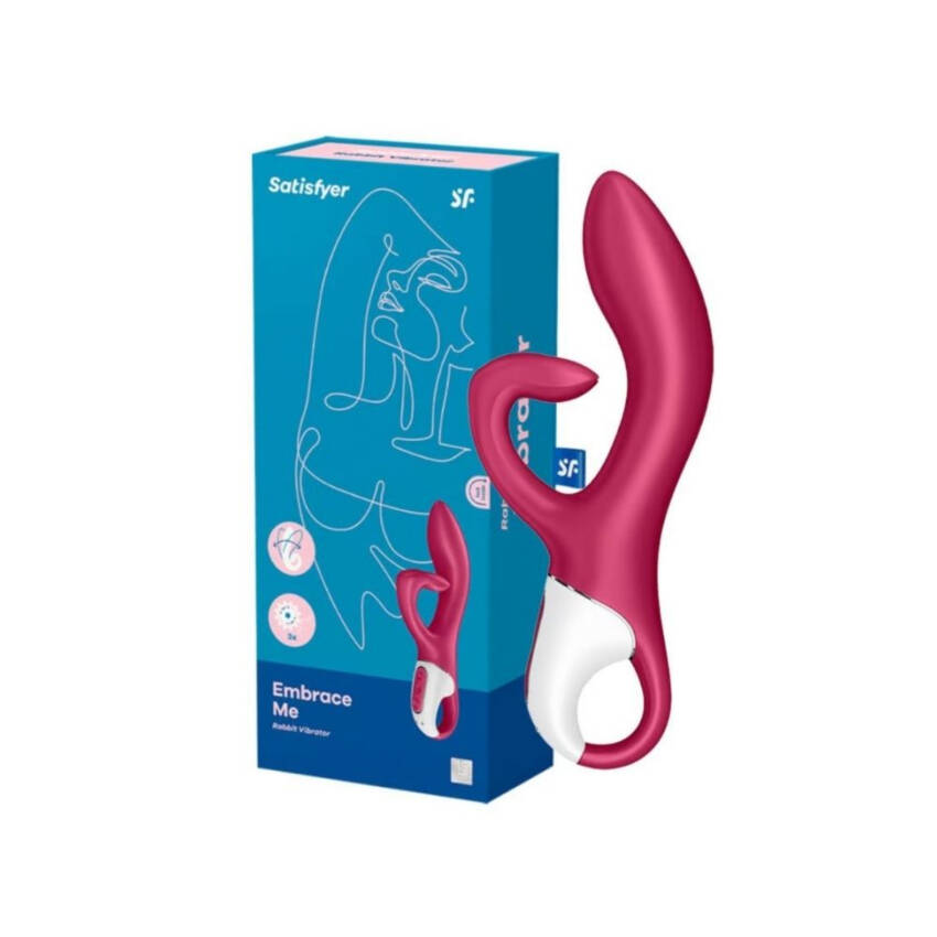 Satisfyer Embrace Me vibrador vaginal e clitoriano vinho.
