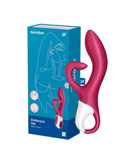 Satisfyer Embrace Me vibrador vaginal e clitoriano vinho.