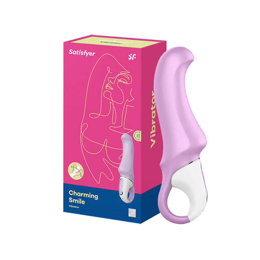 Satisfyer Charming Smile vibrador vaginal com 12 modos de vibração.