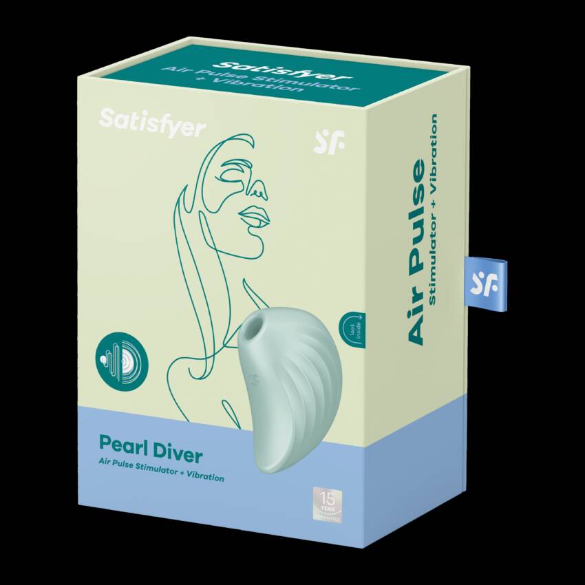 Satisfyer Pearl Diver vibrador com ondas de pressão Violet.
