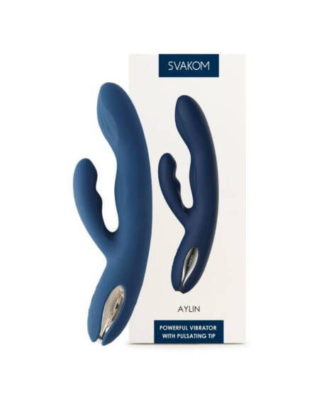 Aylin Svakom vibrador Pulsante Estimulação dupla.