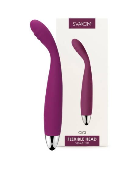 Cici Svakom Vibrador Flexível com 5 modos diferentes de vibração.