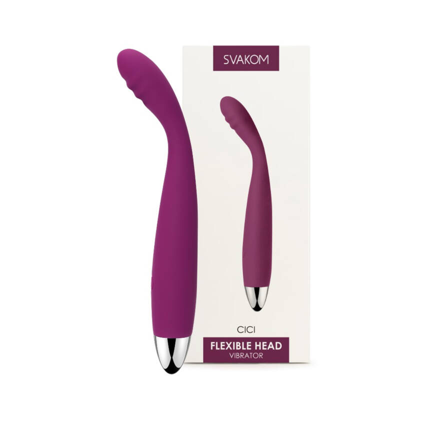 Cici Svakom Vibrador Flexível com 5 modos diferentes de vibração.