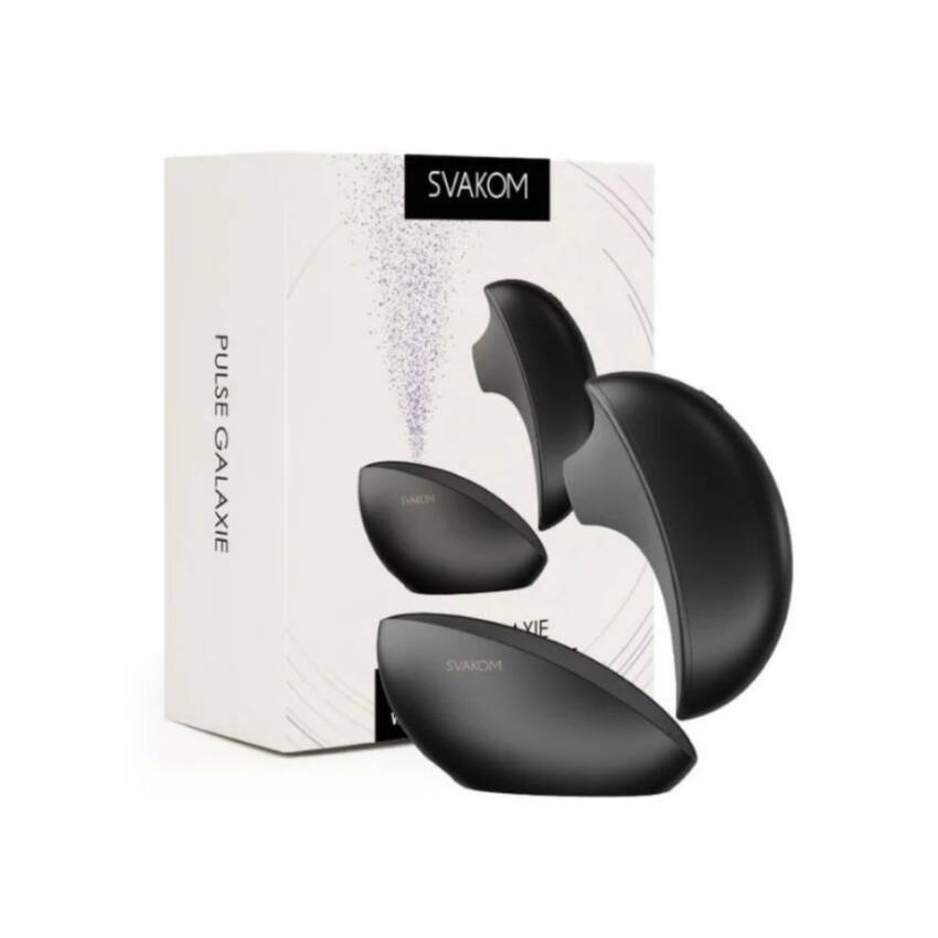 Pulse Galaxie Svakom Preto Vibrador com Projetor, ondas de pressão APP.
